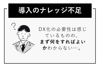 DX化における課題_導入のナレッジ不足