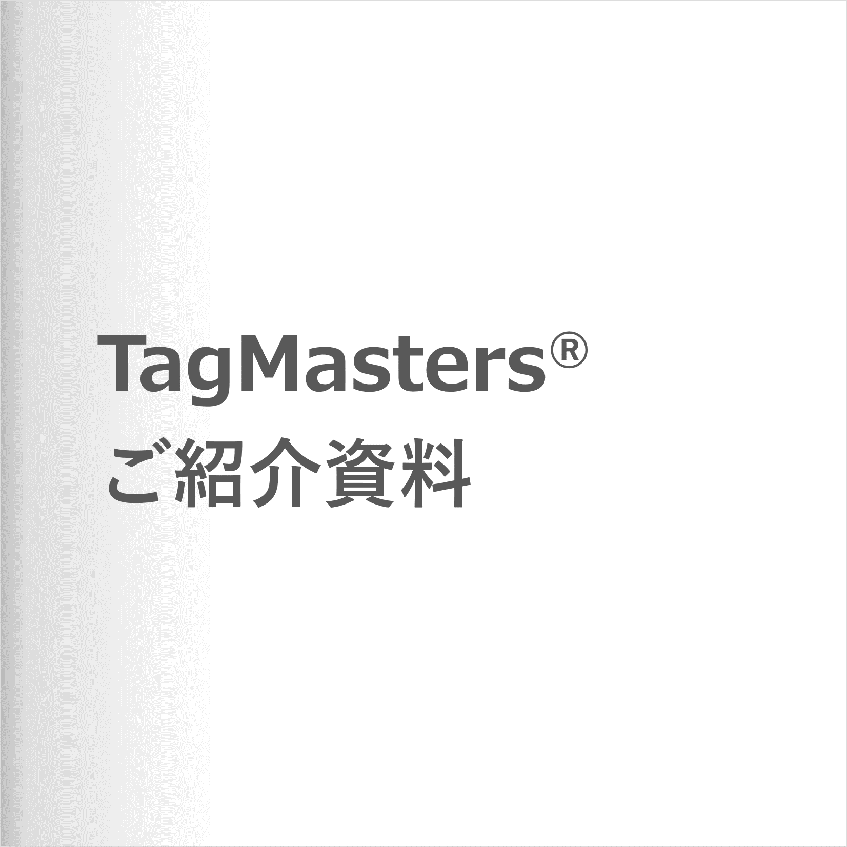 TagMasters ご紹介資料